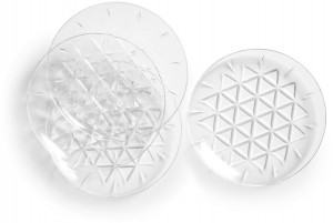 PICKNICK PLATE 4-PAC, TRANSPARENT