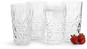 PICKNICK ALL PURPOSE GLASS 4-PAC, TRANSPARANT