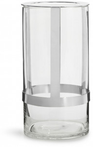 HOLD VASE LARGE, SILVER