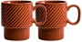 Kubek do kawy COFFEE & MORE 2-szt, terracotta