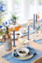 EDEN DENIM KITCHEN TOWEL, 2-PCS, BLUE