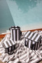 CITY STRIPE COOLER BAG SMALL RPET, GREEN/WHITE