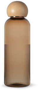 TURE WATER BOTTLE, FUDGE/BAMBOO