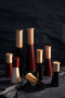 GURKEN SALT AND PEPPER MILL MEDIUM, DARK RED/BROWN