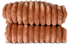 ESTHER REC. FLEECE PLAID, LIGHT BROWN