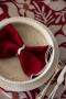 DITTE SERVING BOWL, BEIGE/BORDEAUX
