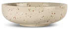 DITTE SERVING BOWL, BEIGE/BORDEAUX