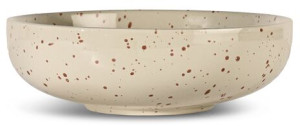 DITTE SERVING BOWL, BEIGE/BORDEAUX