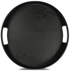 HANNA ROUND TRAY, BLACK