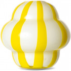 VASE CURLIE YELLOW/WHITE
