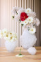 VASE CORALLO M, OFF WHITE
